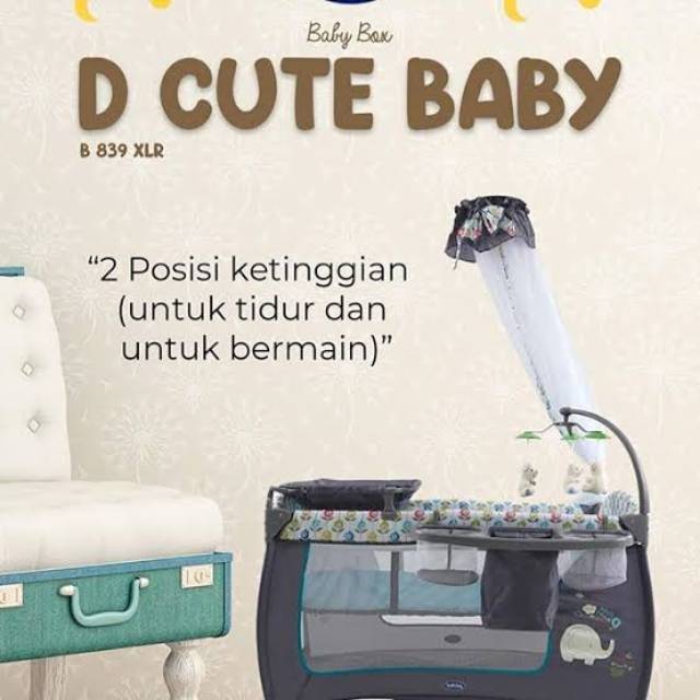 Box Pliko tempat tidur bayi Pliko D Cute Baby B839XLR Makassar