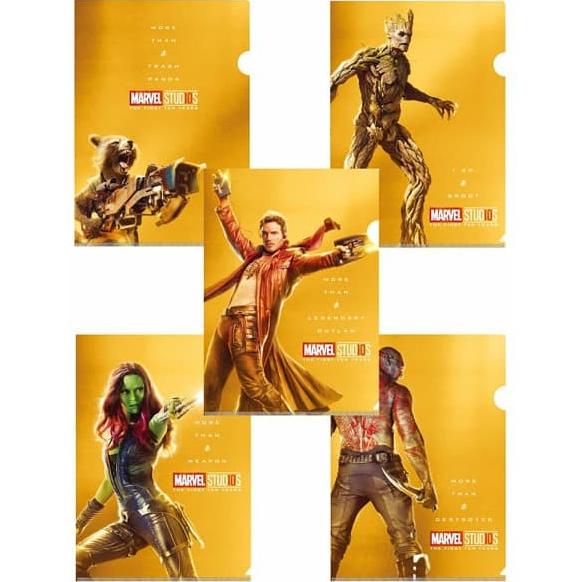 

Office & Stationery | Document Organizer | Marvel Studio 10Th Anniversary Guardians Of The Galaxy Clear File Set | Best Seller