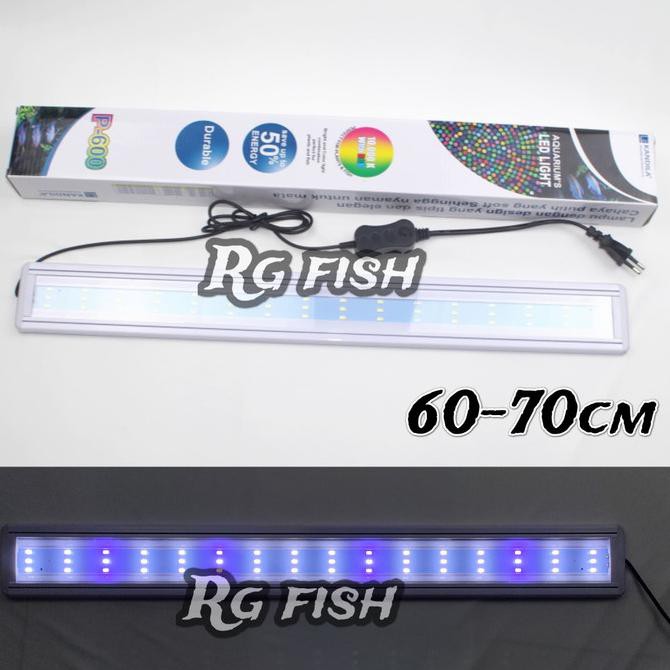 READY LAMPU LED AQUARIUM AQUASCAPE KANDILA P600 PUTIH BIRU 60-70CM