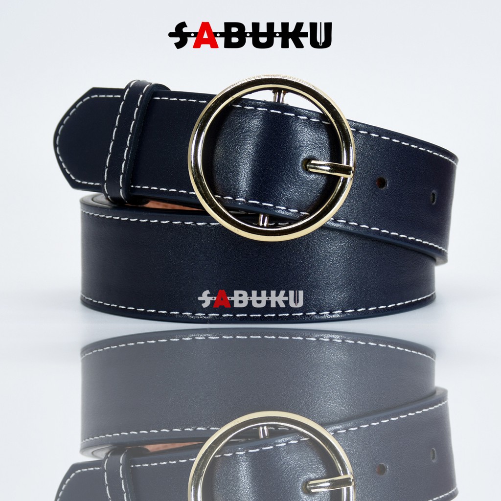Ikat Pinggang Wanita Model Korea Sabuk Wanita Ring Belt Fashion PU Kulit  Women Belt-011