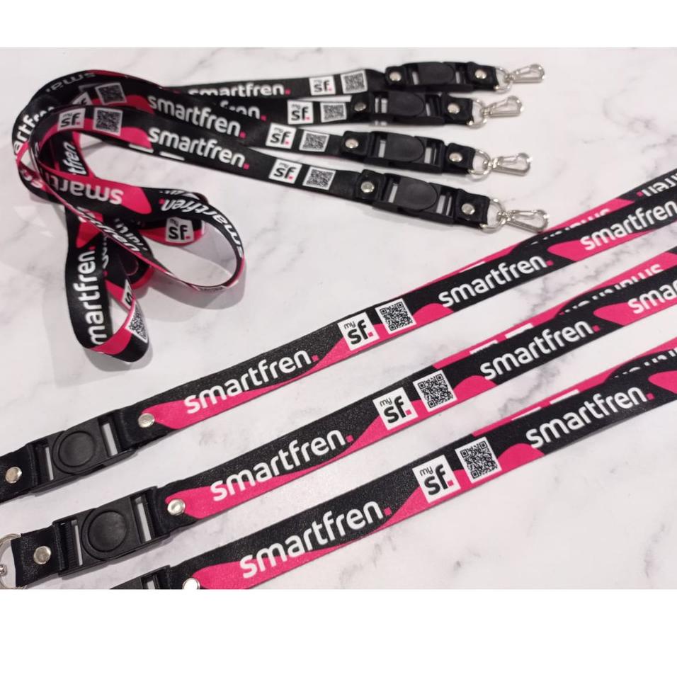 

[PRODUK 6PTYR] Lanyard Smartfren Full Design Printing Surabaya THA