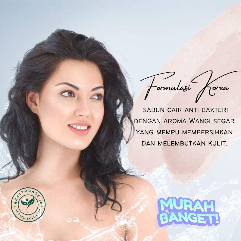 SABUN MANDI CAIR FORMULASI KOREA | BODY WASH FOAM PREMIUM 1 LITER DAILY | SABUN MANDI CAIR WANGI SEGAR MELEMBUTKAN KULIT