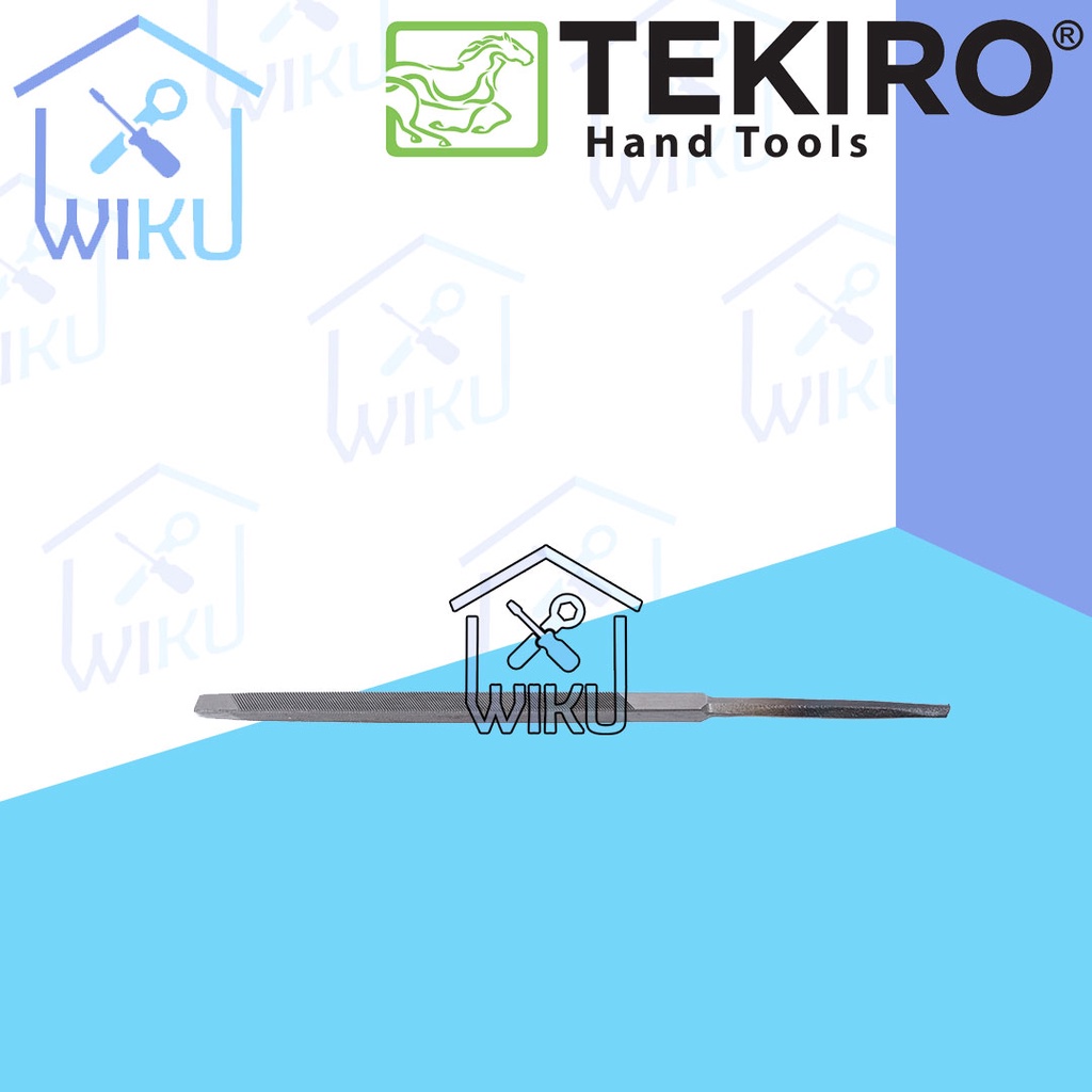 TEKIRO Kikir Slim Kikir Gergaji Besi Segitiga Kikir Halus
