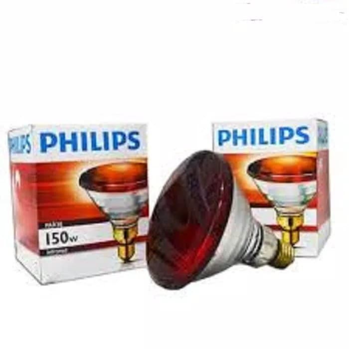 BOHLAM INFRARED 150 WATT 150W PHILIPS LAMPU FISIOTERAPI