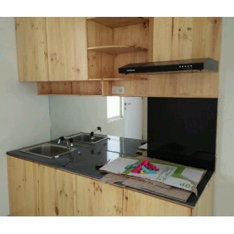  Kitchen  Set  Lemari Dapur Minimalis Desain Full Kayu Jati 