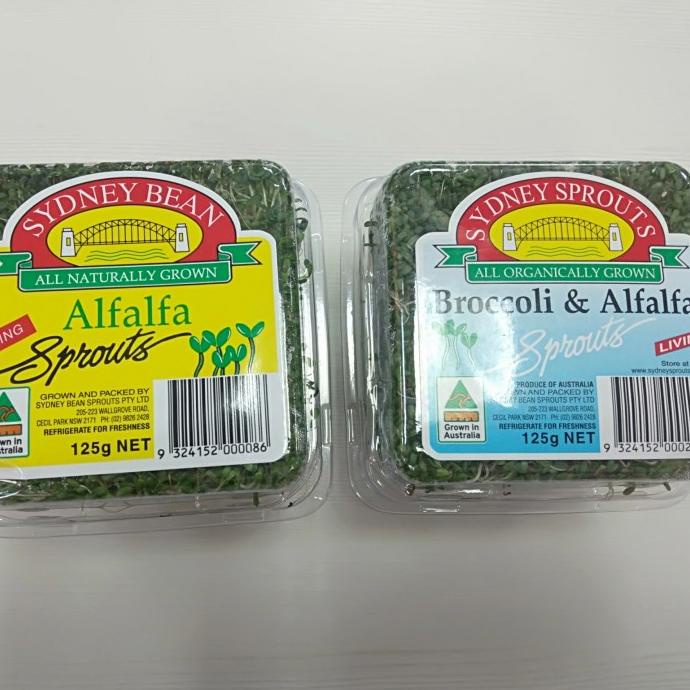 

Kualitas terbaik] sydney bean sprout alfalfa / broccoli & alfalfa 125 gram