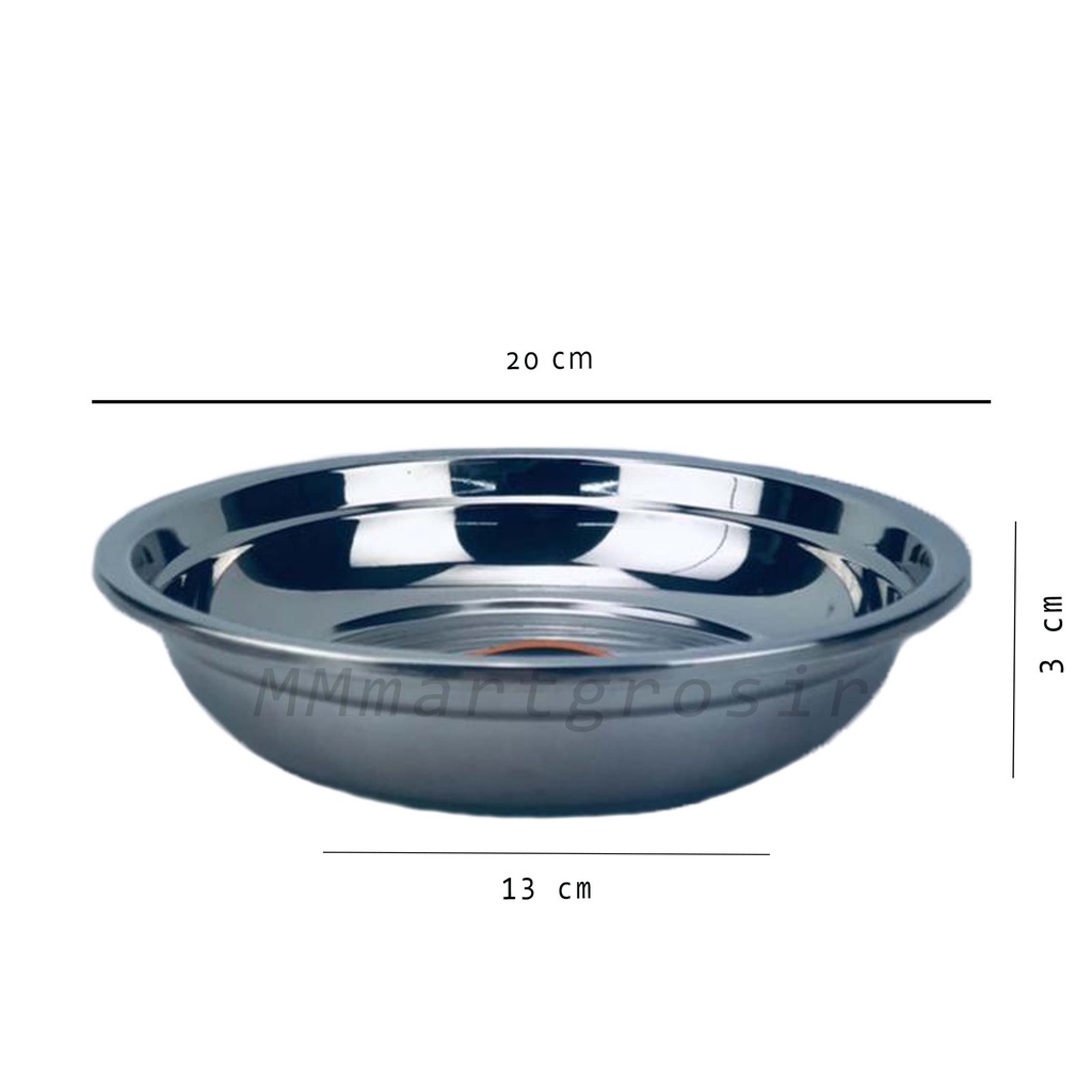 Kebi / Piring Stainless / Piring Serbaguna / uk.20cm