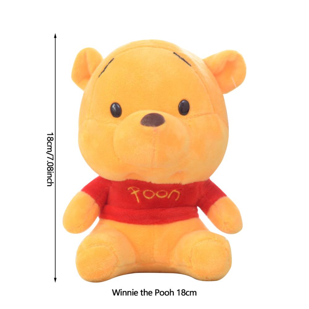 Timekey Mainan Boneka Winnie the Pooh Mini 18cm Bahan Plush Untuk Hadiah Natalulang Tahun D2Y8