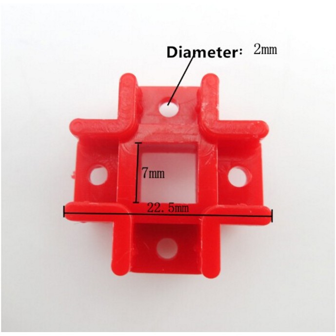 Red HOLDER Education Toy Tic Tac Connector Fastener Cross Holder DIY