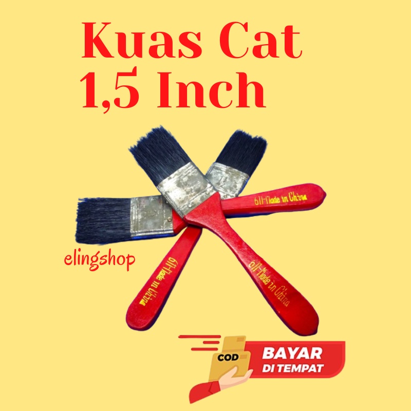 Kuas Cat Tembok Kecil 1,5 Inch