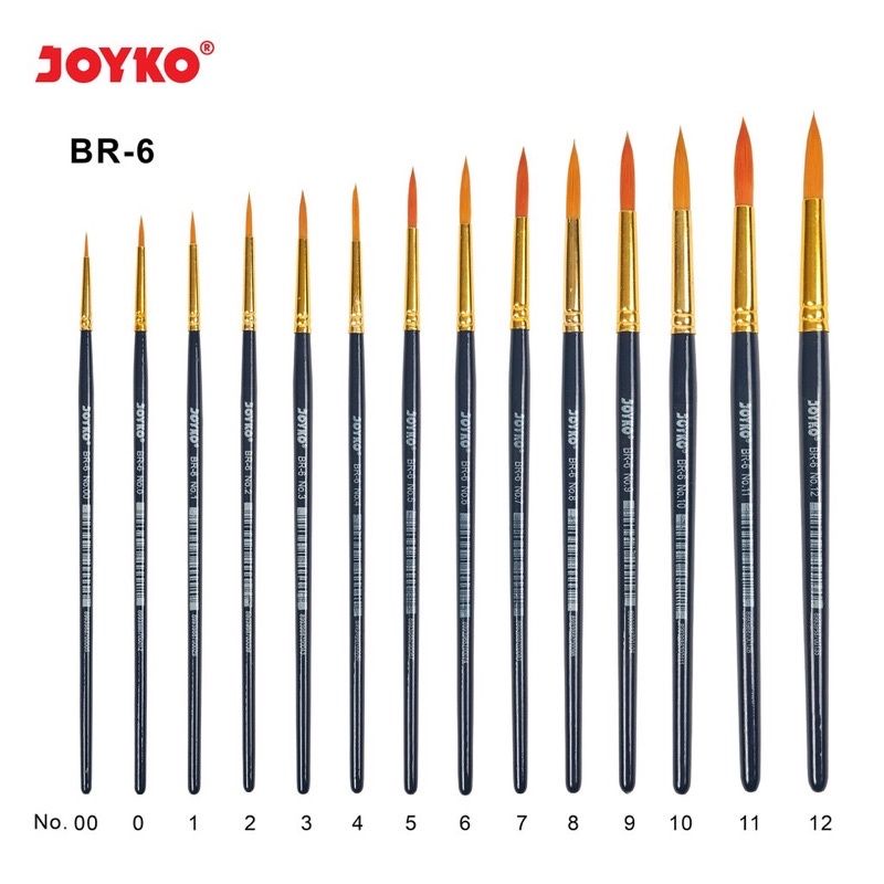 

Kuas Joyko BR-6 no.0 - no.12