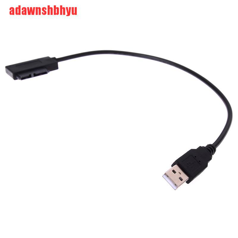 Kabel Adaptor Optik Drive Usb Ke 7+6 13pin Slim Sata/Ide Cd Dvd Rom