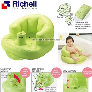 RICHELL Baby Airy Chair Soft Bath Chair Kursi  Bayi  