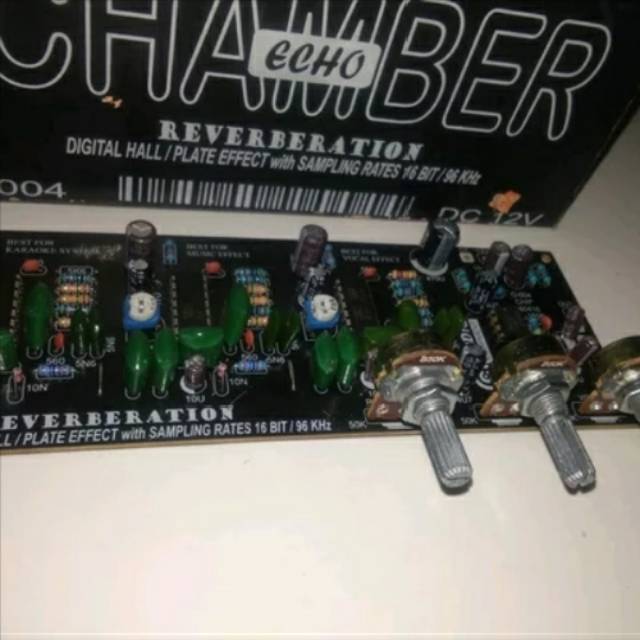 Reverberation Digital Hall Plate Effect 3 IC reverb 3 Potensio