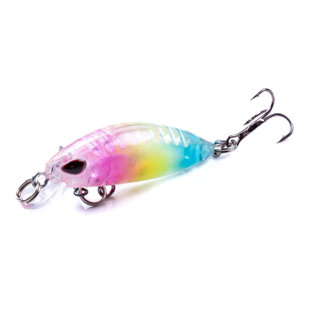 HENGJIA 6pcs 4cm/2g Mini Minnow Crankbait Umpan Pancing Swimbait Slowsinking Ikan Bait Bass Kail