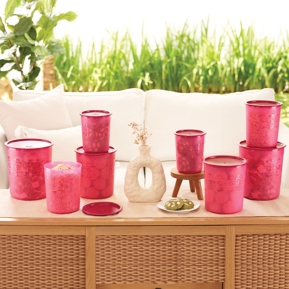 RAYA MOSAIC CANISTER SET Toples by Tupperware Beli 2 Lebih Hemat