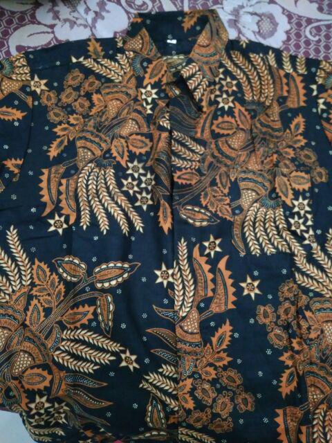 Bswart Batik Hrb026 Kenongo Hem Pendek Padi Pekalongan M L Xl Batik Pria Murah Modern Grosir