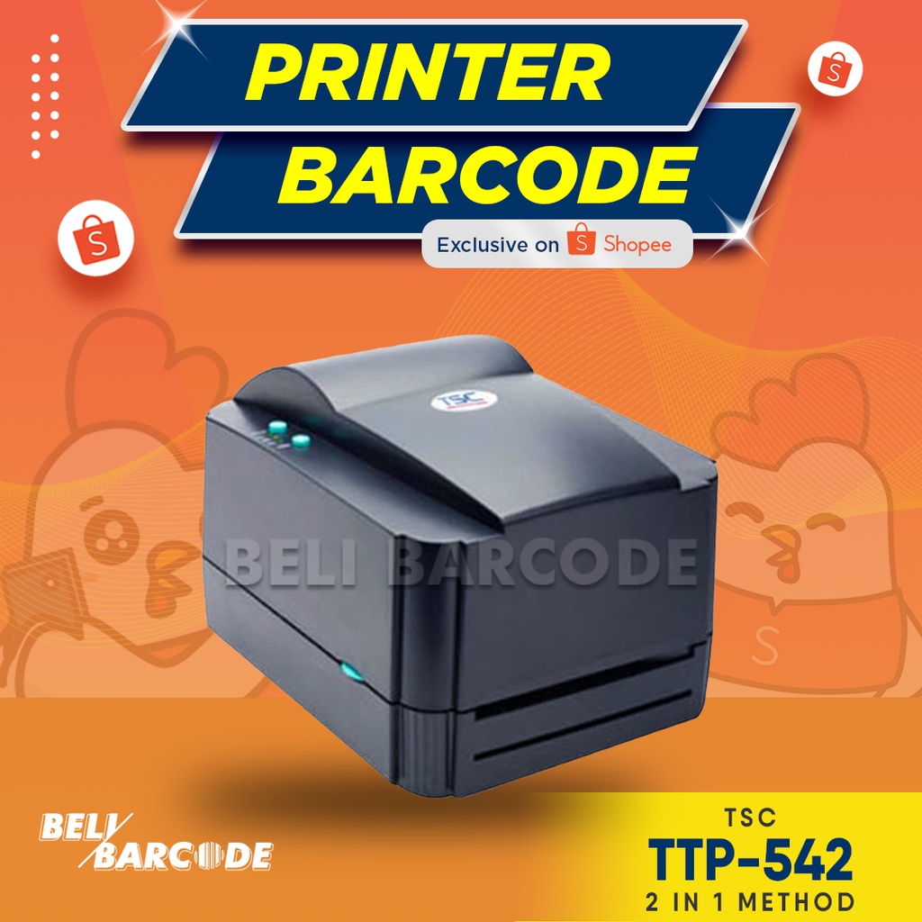 Printer Label Barcode TSC TTP 542 Cetak Label Ekspedisi USB