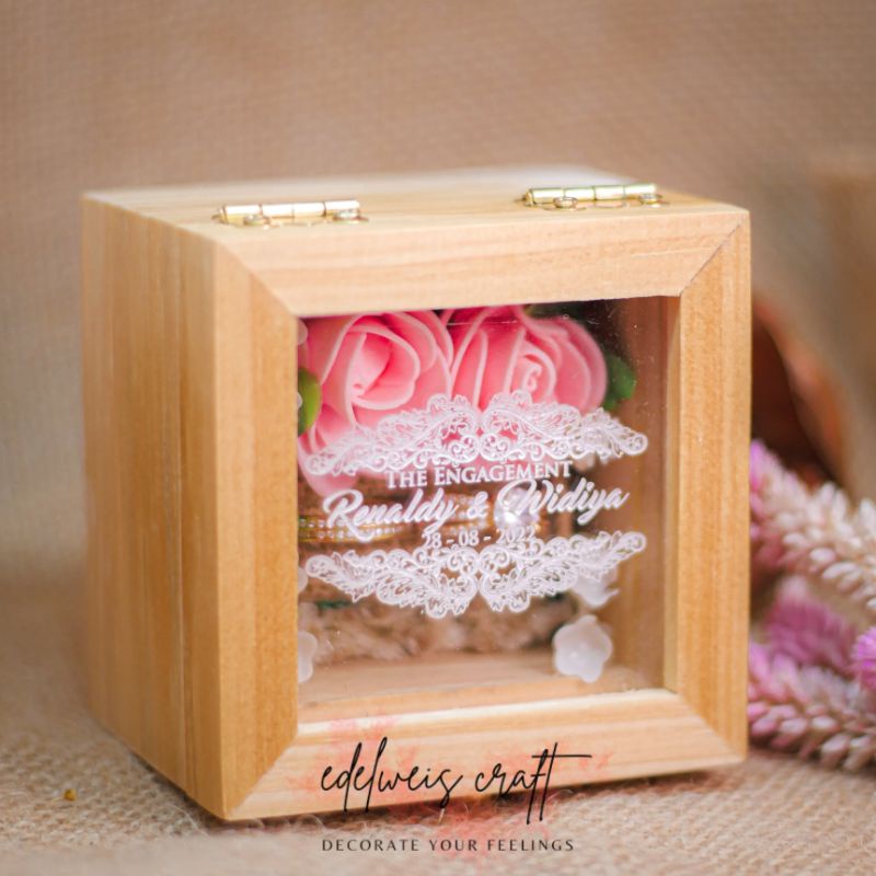 RING BOX/ KOTAK CINCIN/ BOX CINCIN/ RING BEARER/ BOX 8X8