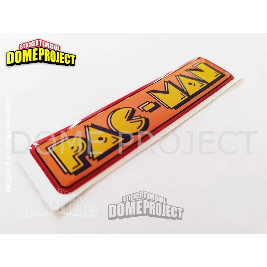 STIKER MOTOR PACMAN Helm Timbul Aksesoris handphone PAC-MAN