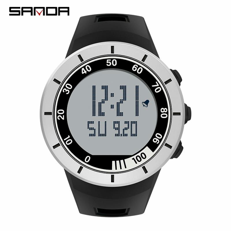 VIRAL SANDA 9001 Jam Tangan Pria Digital EL Backlight Sport Watch Anti Air