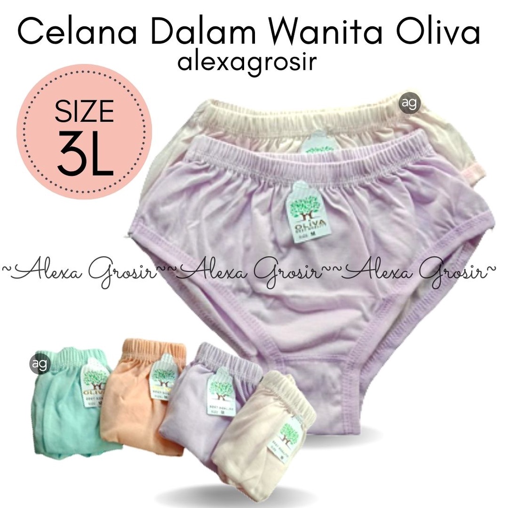 CD Oliva Celana Dalam Wanita 12 Pcs //alexa