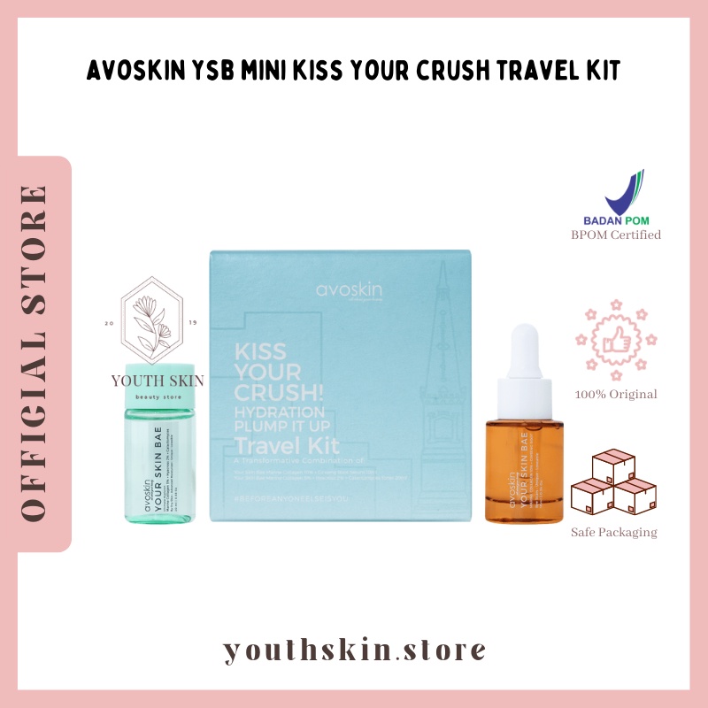 Avoskin Your Skin Bae Mini Kit Kiss Your Crush Travel Kit (Set Serum dan Toner)