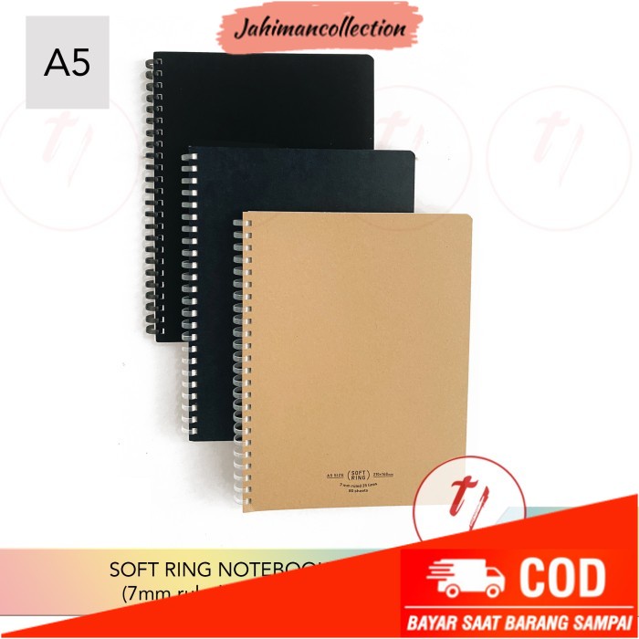 

✨ BISA COD ✨ KOKUYO SOFT RING NOTEBOOK size A5 7mm lined SV-638A - Dark Blue