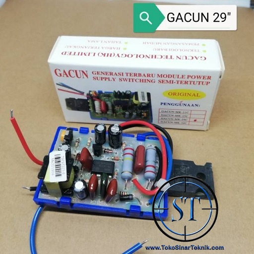 Kit Reg TV Gacun/Monstar 29&quot; Regulator Televisi Power Supply Merk Gacun Monstar