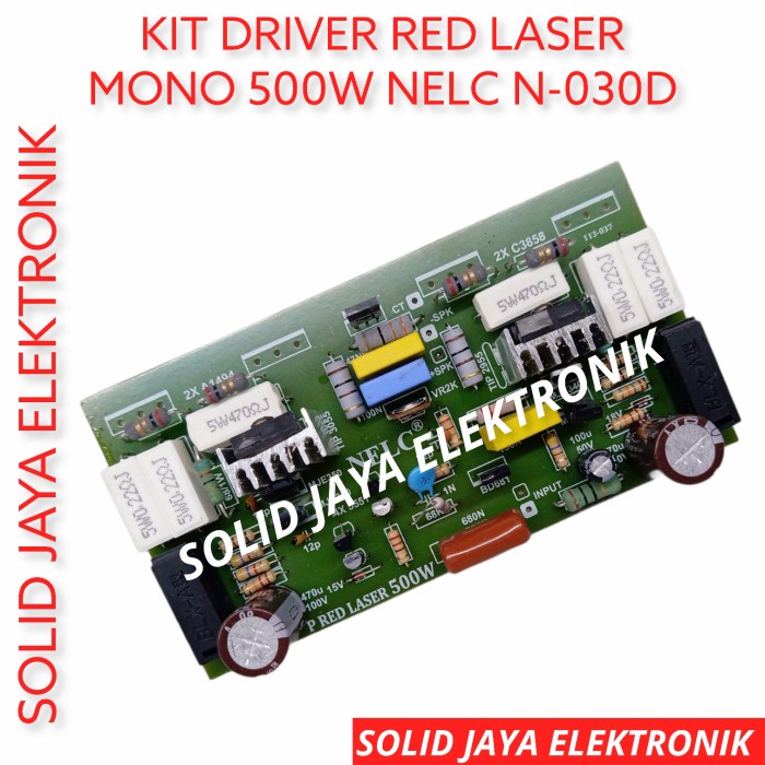 KIT DRIVER POWER RED LASER 500W MONO KIT AMPLIFIER AMPLI NELC N-030D