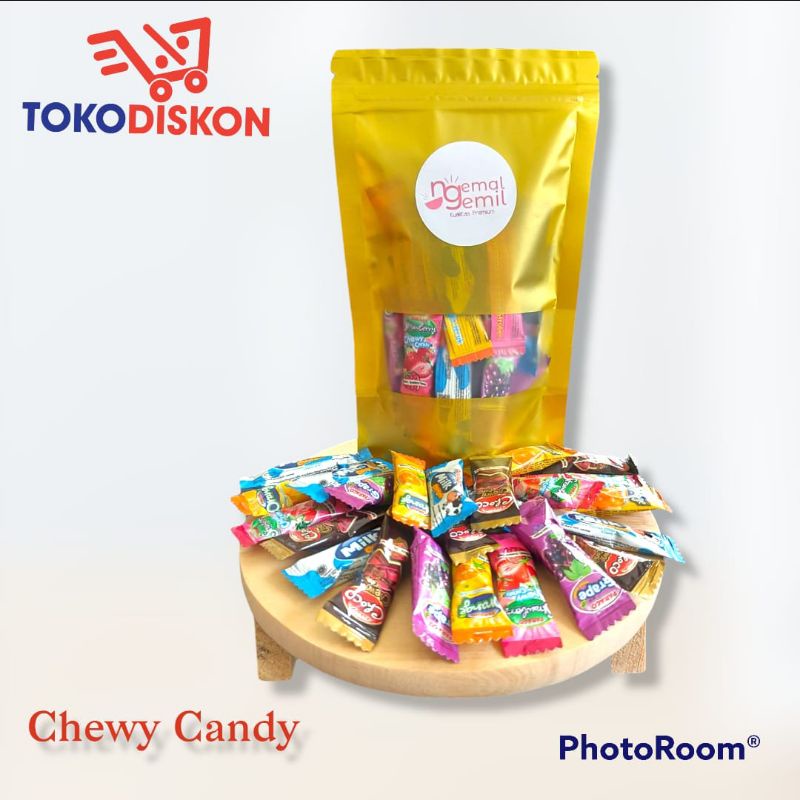 

Chewy Candy Aneka Rasa Buah | Permen Lunak Isi Selai Buah