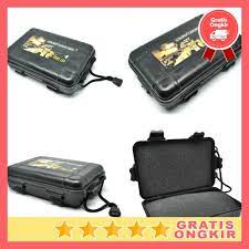 Box Kotak Penyimpanan Plastik Senter LED Kotak Penyimpan Senter - Black/Hitam