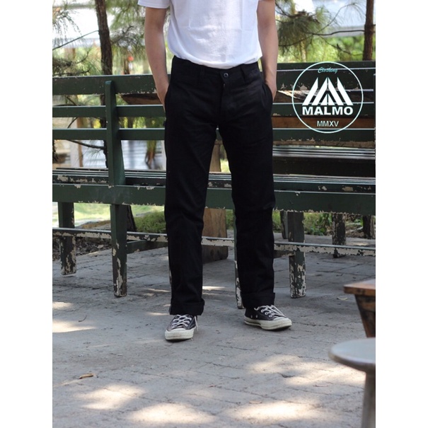 Celana chino pria panjang  reguler fit original malmo/ chino panjang standar / chino pria terlaris