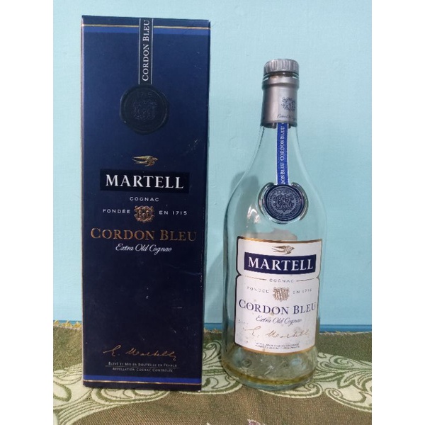 Botol Kosong Minuman Import MARTELL CORDON BLEU 700ML