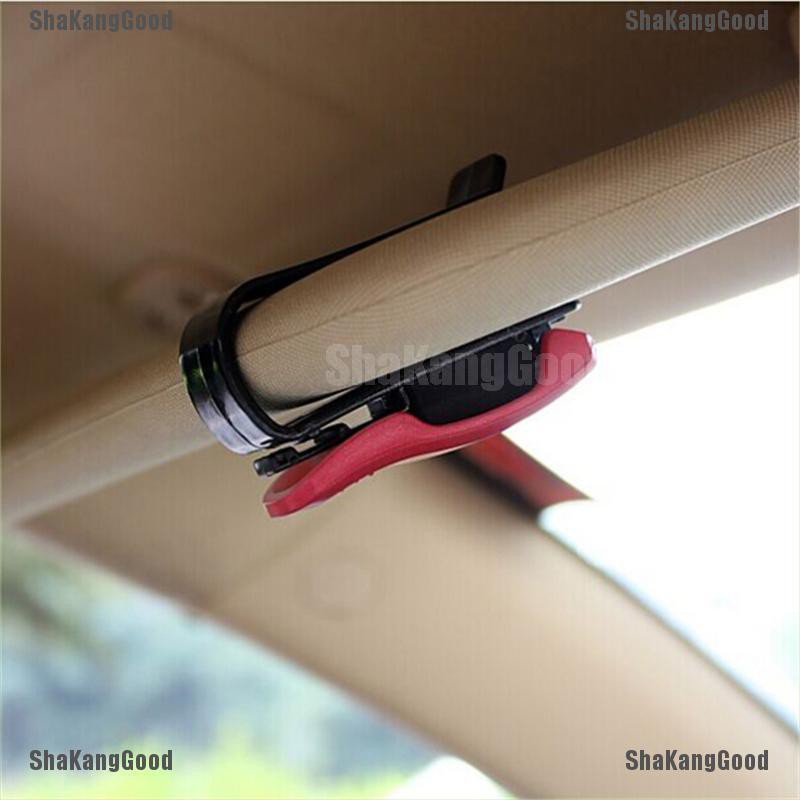 Fad ShaKang 1pc Holder Kacamata Hitamkartupen Untuk Sun Visor Mobil