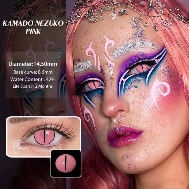 SOFTLENS COSPLAY HALLOWEEN NEZUKO DEMON ANIME DEMON SLAYER CRAZY LENS