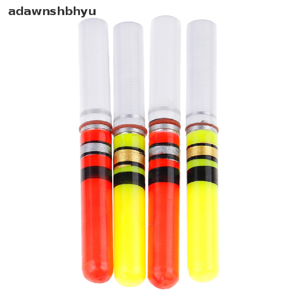 Adawnshbhyu 2Pcs Tongkat Lampu Pelampung Pancing led luminous float Untuk Memancing Malam Gelap