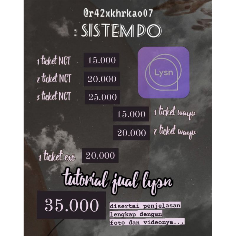 LYSN MURAH NCT , WAYV, EXO