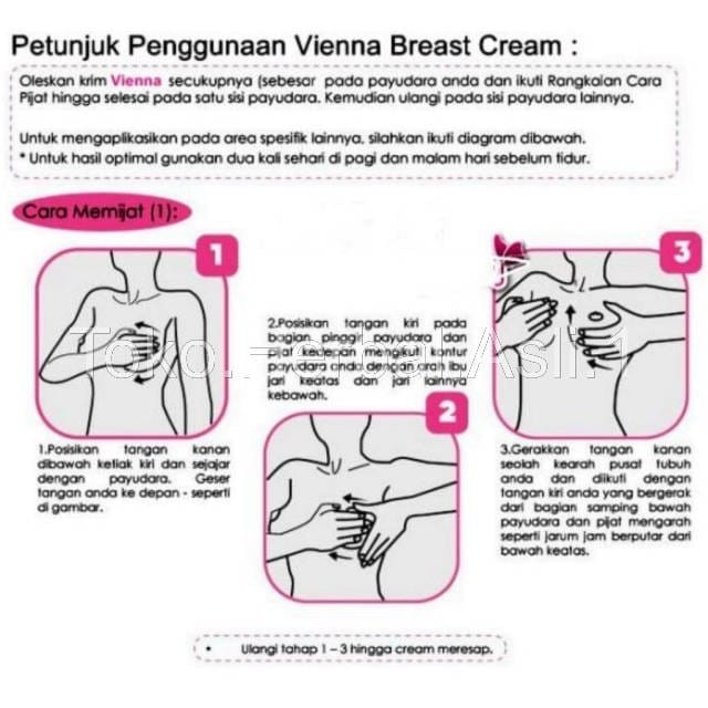 PEMBESAR PAYUDARA - CREAM VIENNA HERBAL BREAST ORIGINAL - PENGENCANG PAYUDARA - PAYUDARA MONTOK