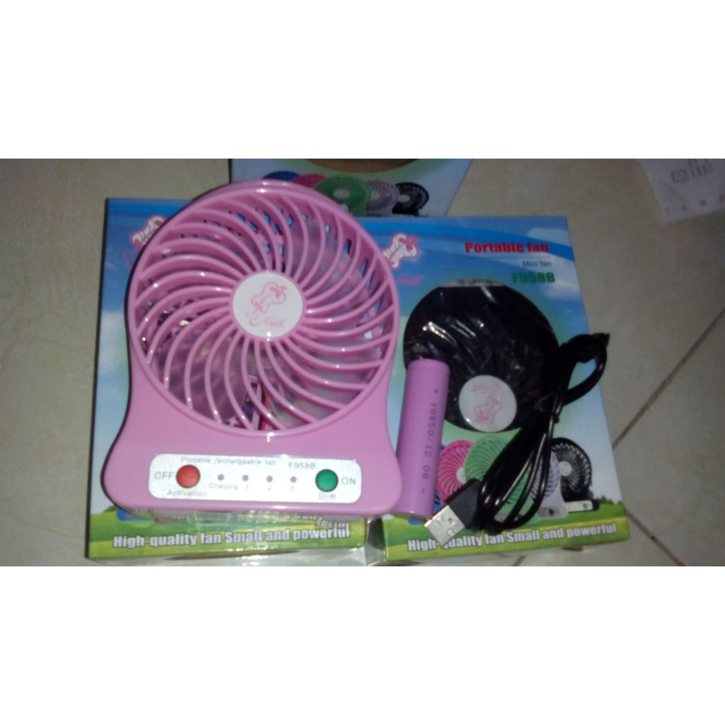 Kipas Angin Mini Portable Fan Shopee Indonesia