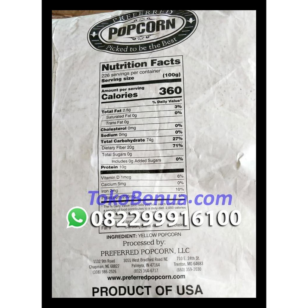 

BARU! JAGUNG POPCORN JUMBO MUSHROOM 1 SAK 22.7 KG TERMURAH