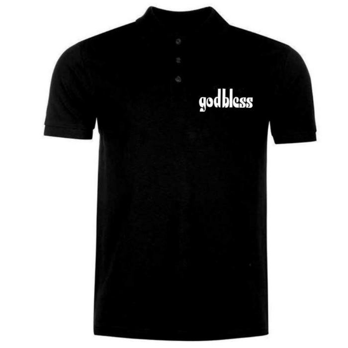 HEMAT KAOS POLO BAJU KERAH DISTRO GODBLESS GOD BLESS POLOS CUSTOM INDONESIA 