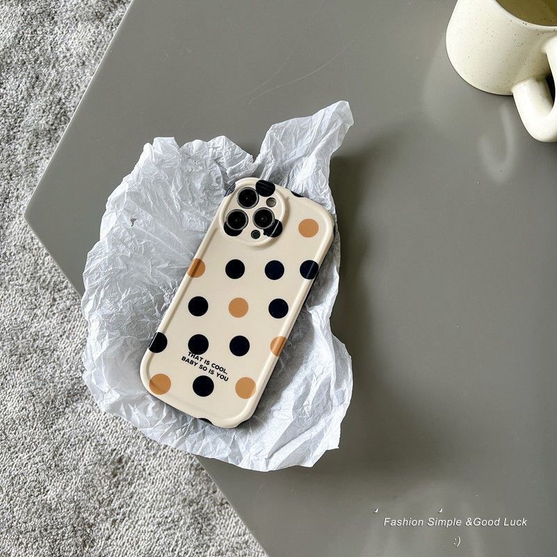 Case Motif Polkadot Untuk iPhone 12 13 11 Pro Max X Xs Max Xr oijnr