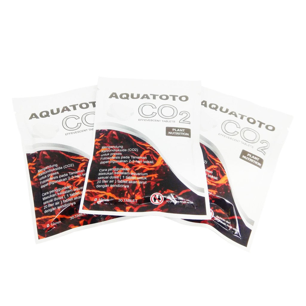 Aquatoto CO2 Sachet Nutrisi Tanaman Aquarium Aquascape isi 30 Tablet