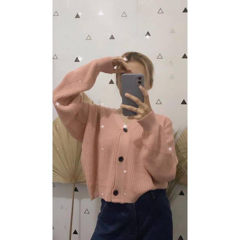 Cardigan Rajut Crop / Lea Cardigan Rajut / Cardigan Rajut Premium