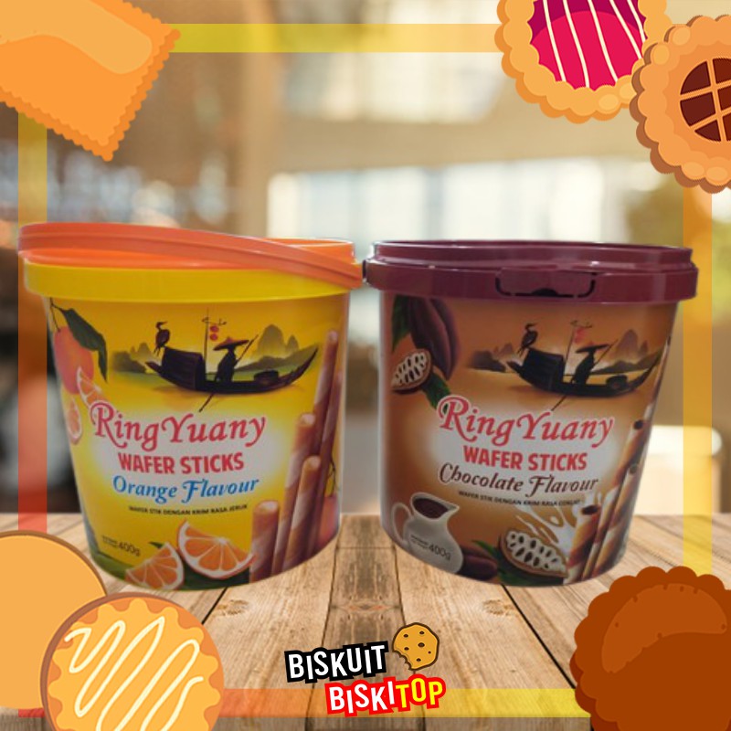 

B. BISKITOP - Ring Yuany 300Gr Wafer Cocok Dimakan Bersama keluarga Dan Teman Sangat Enak Dan Renyah