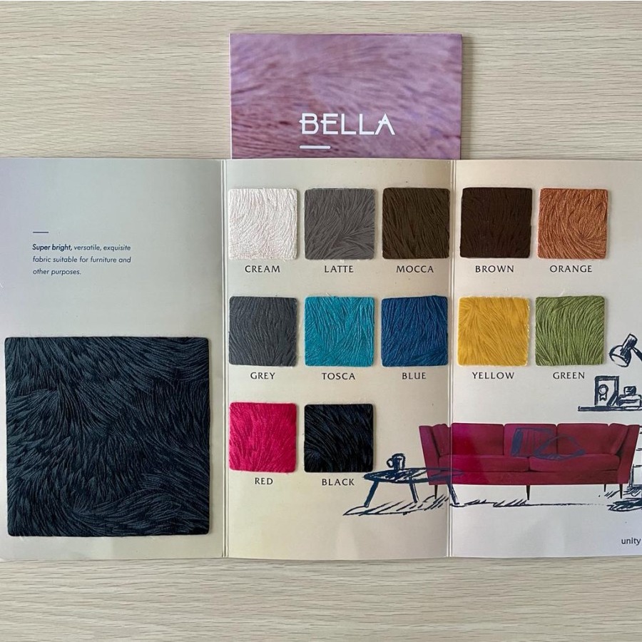 KAIN SOFA BELLA ORIGINAL BELLA COVER KAIN SOFA KURSI BELUDRU BLUDRU VELVET KILAT HALUS MIDILI