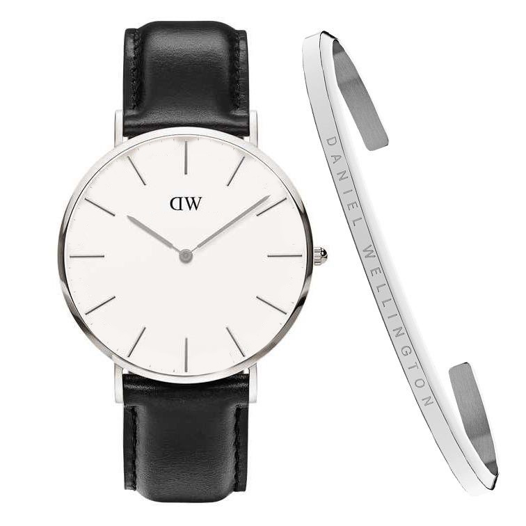 Jam Tangan Pria &amp; Wanita D765W Tali Kulit Include Box, Paperbag &amp; Baterai Cadangan (BISA COD)