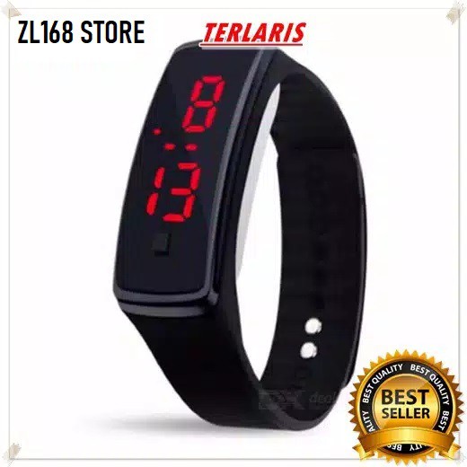 (ZL168 STORE) Jam Tangan Sport LED Unisex Wristband Import, KODE : LJT01