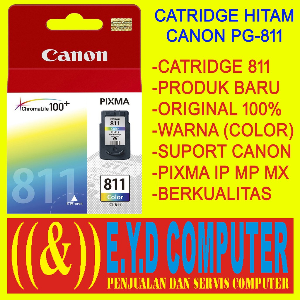 CATRIDGE CANON PG 811 COLOUR KETRID WARNA PRINTER PIXMA